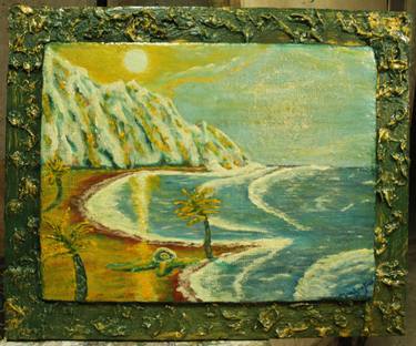 Print of Art Deco Seascape Paintings by Mnatsakan Hakobyan