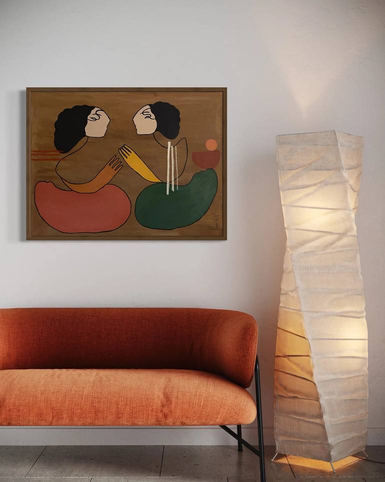 Original Abstract Love Painting by desiree martinez