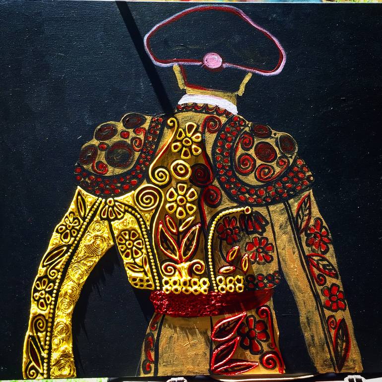 Original Abstract Expressionism Fashion Painting by Yul Hanchas