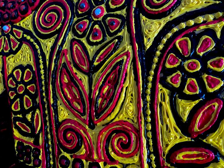 Original Abstract Expressionism Fashion Painting by Yul Hanchas