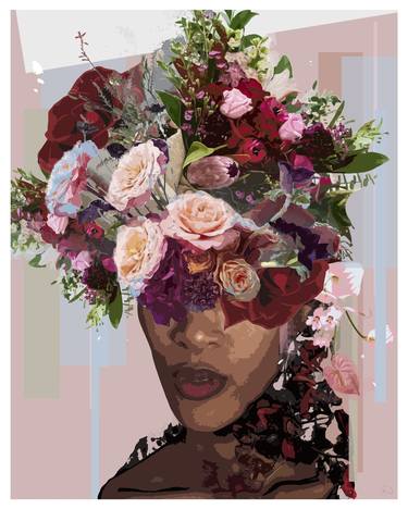 Print of Abstract Floral Mixed Media by Katie Morgan