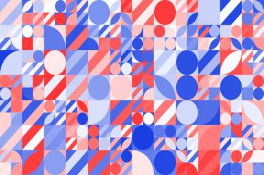 Print of Abstract Geometric Digital by Oscar Gml