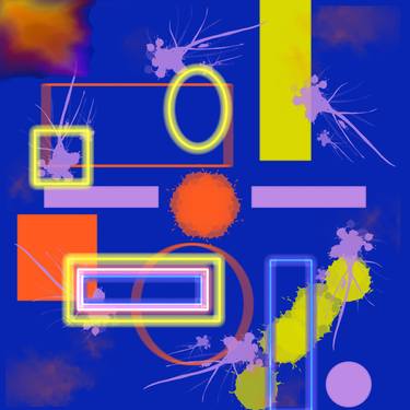 Print of Abstract Patterns Mixed Media by Oscar Gml