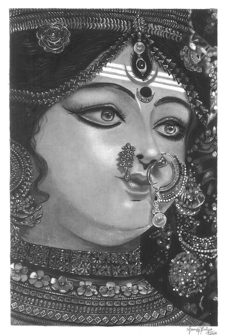 Original Photorealism Culture Drawing by janaki priya