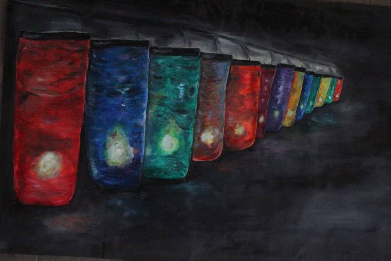 Print of Abstract Religion Paintings by Nilanga Ranasinghe