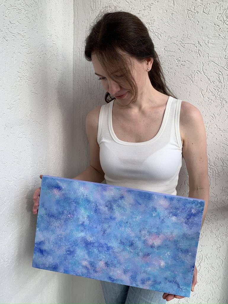 Original Abstract Outer Space Painting by Lana Sky