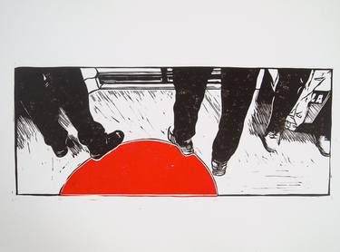 Original Conceptual People Printmaking by Natasha Kirsanova