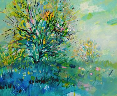 Print of Abstract Tree Paintings by Knarik Mikaelian