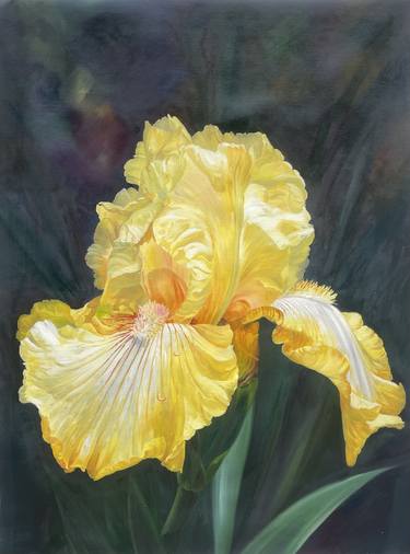 Realism floral painting:yellow flowers t204 thumb