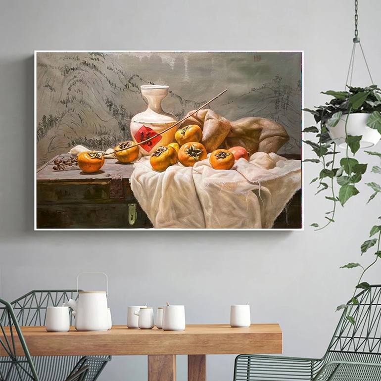 Original Still Life Painting by kunlong wang