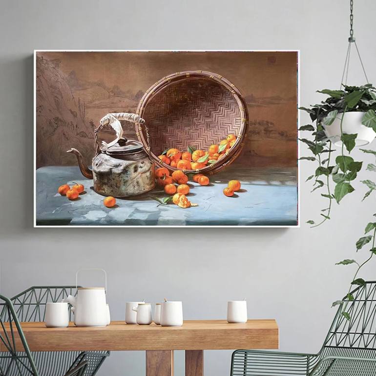 Original Still Life Painting by kunlong wang