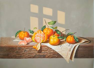 Original Art Deco Still Life Paintings by kunlong wang