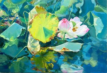 Original Abstract Floral Paintings by kunlong wang