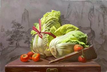 Original Art Deco Still Life Paintings by kunlong wang