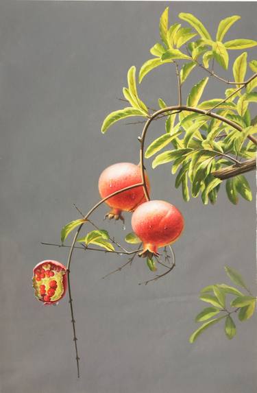 Original Realism Tree Paintings by kunlong wang