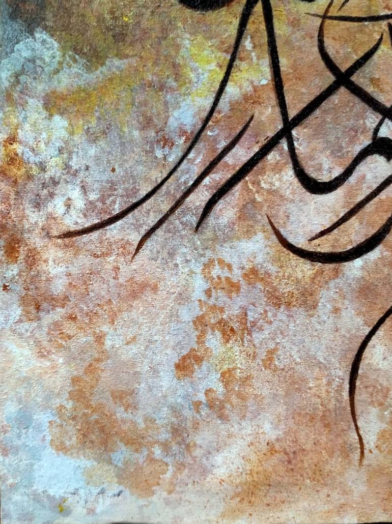 Original Abstract Calligraphy Painting by Sumayya Mahmood