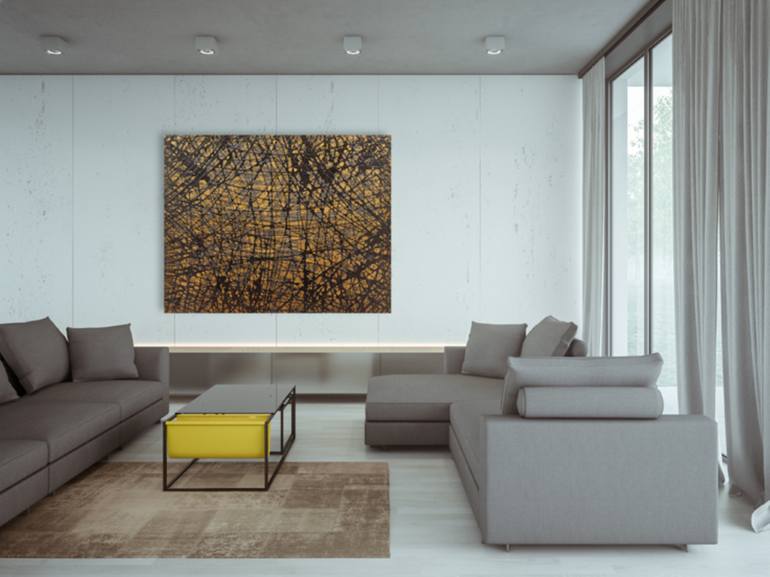 Original Minimalism Abstract Painting by Bea Guillemot