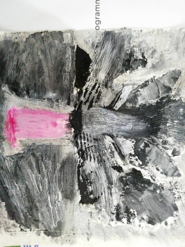 Original Abstract Expressionism Animal Painting by Lalla Pluto