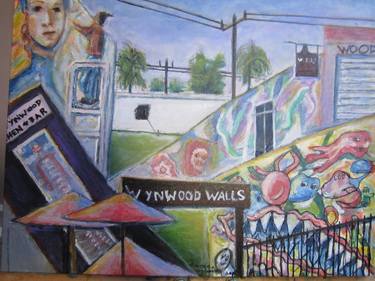 Original Expressionism Cities Painting by Nancy Macina