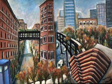 Original Impressionism Cities Paintings by Nancy Macina