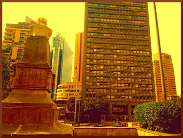Original Color Field Painting Architecture Photography by Daniel Benavides