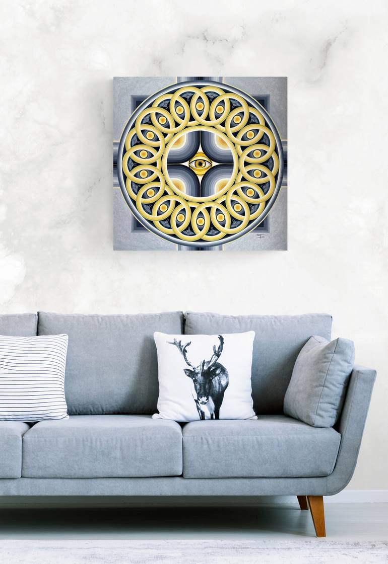 Original Conceptual Abstract Painting by Diana Titova