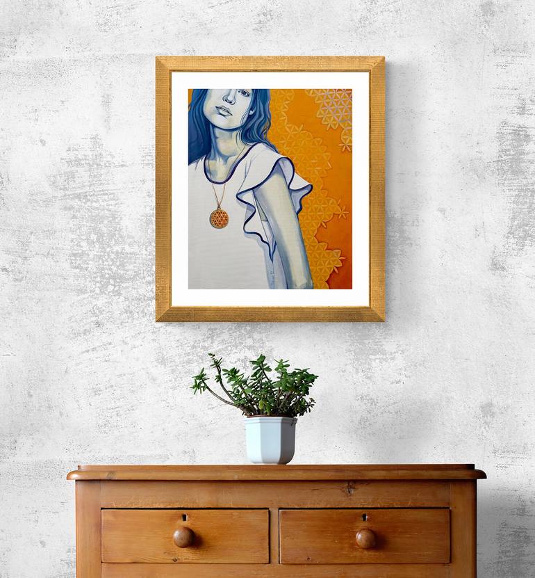 Original Conceptual Women Painting by Diana Titova