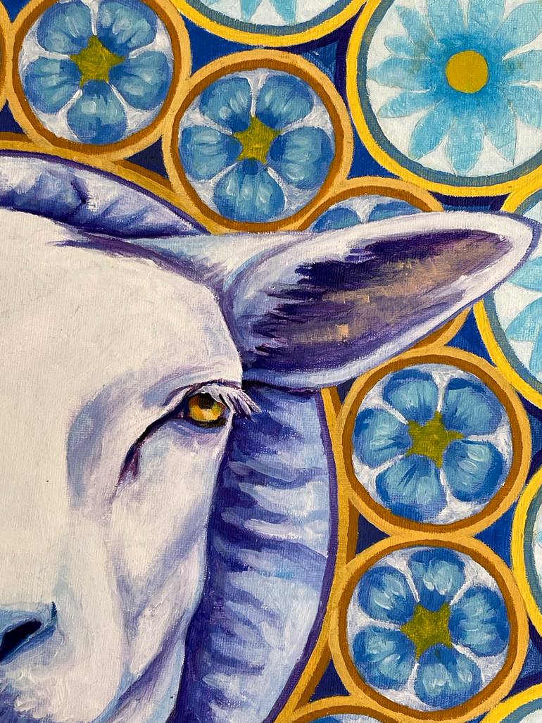Original Art Deco Animal Painting by Diana Titova