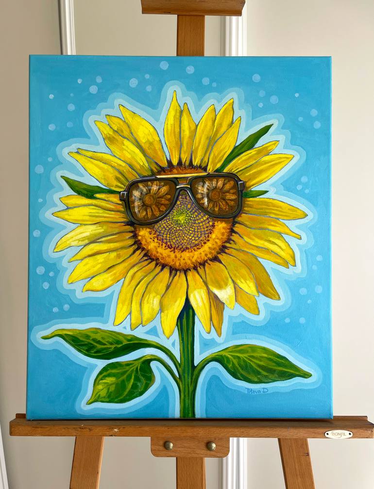Original Art Deco Humor Painting by Diana Titova