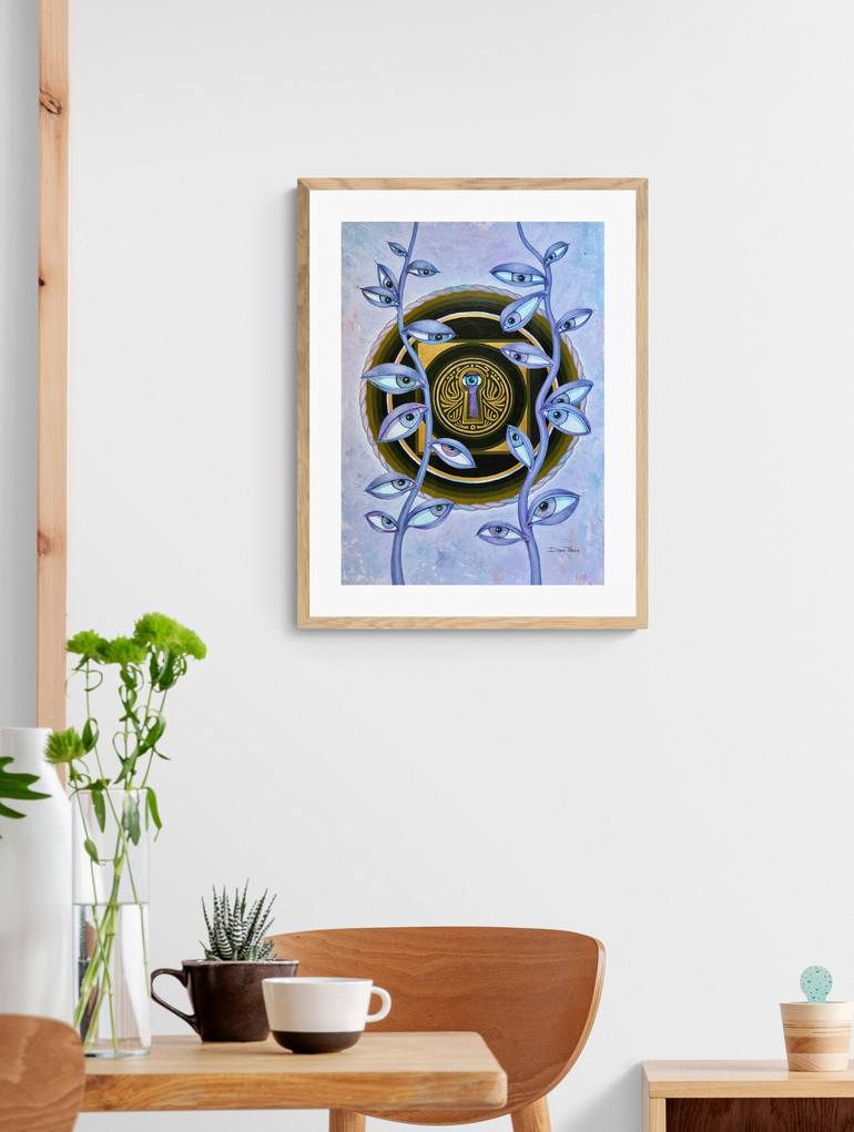 Original Abstract Fantasy Painting by Diana Titova
