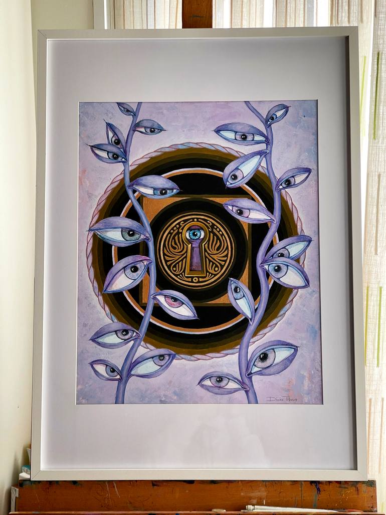 Original Abstract Fantasy Painting by Diana Titova