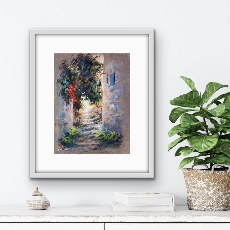 Original Impressionism Landscape Drawing by Kristina Savinova