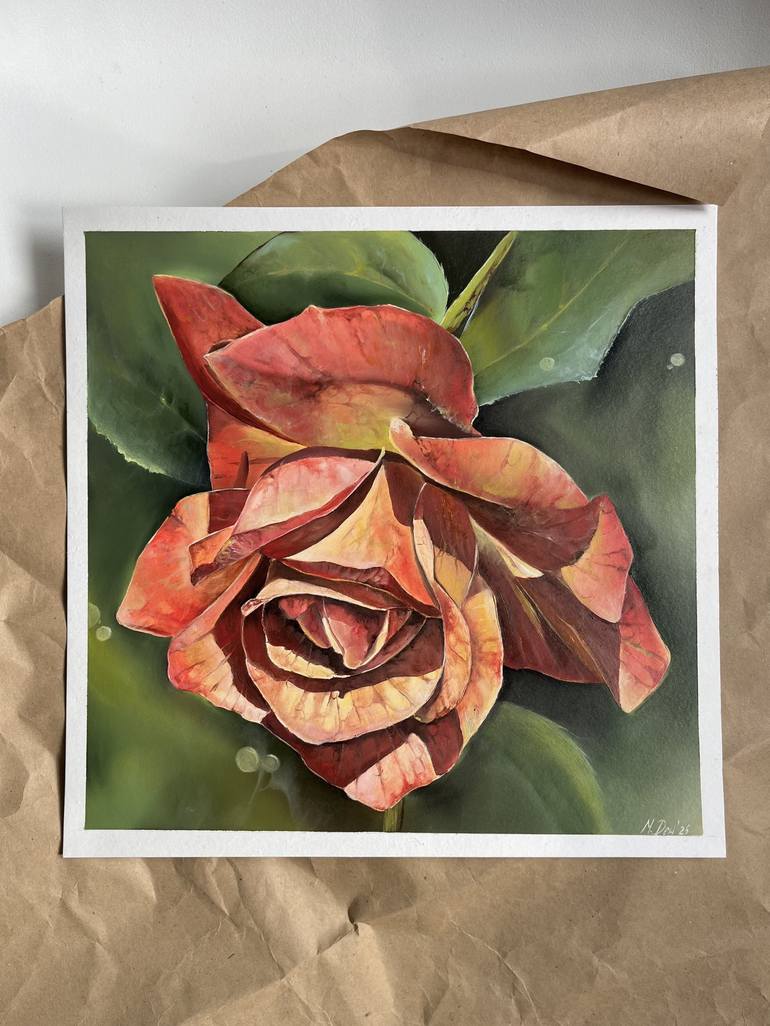 Original Illustration Floral Paintings by Myroslava Denysiuk