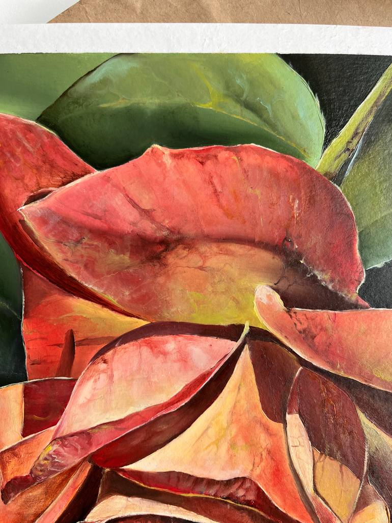 Original Illustration Floral Painting by Myroslava Denysiuk