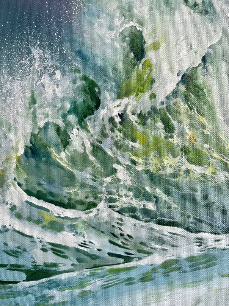Original Contemporary Seascape Painting by Myroslava Denysiuk