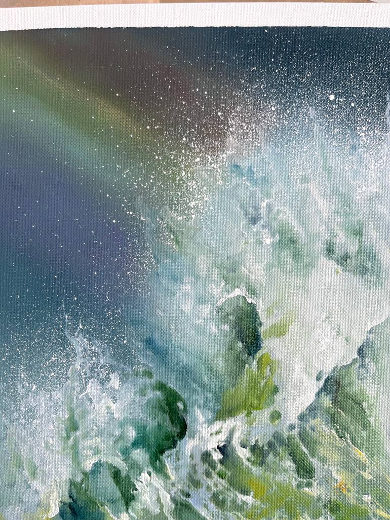 Original Contemporary Seascape Painting by Myroslava Denysiuk