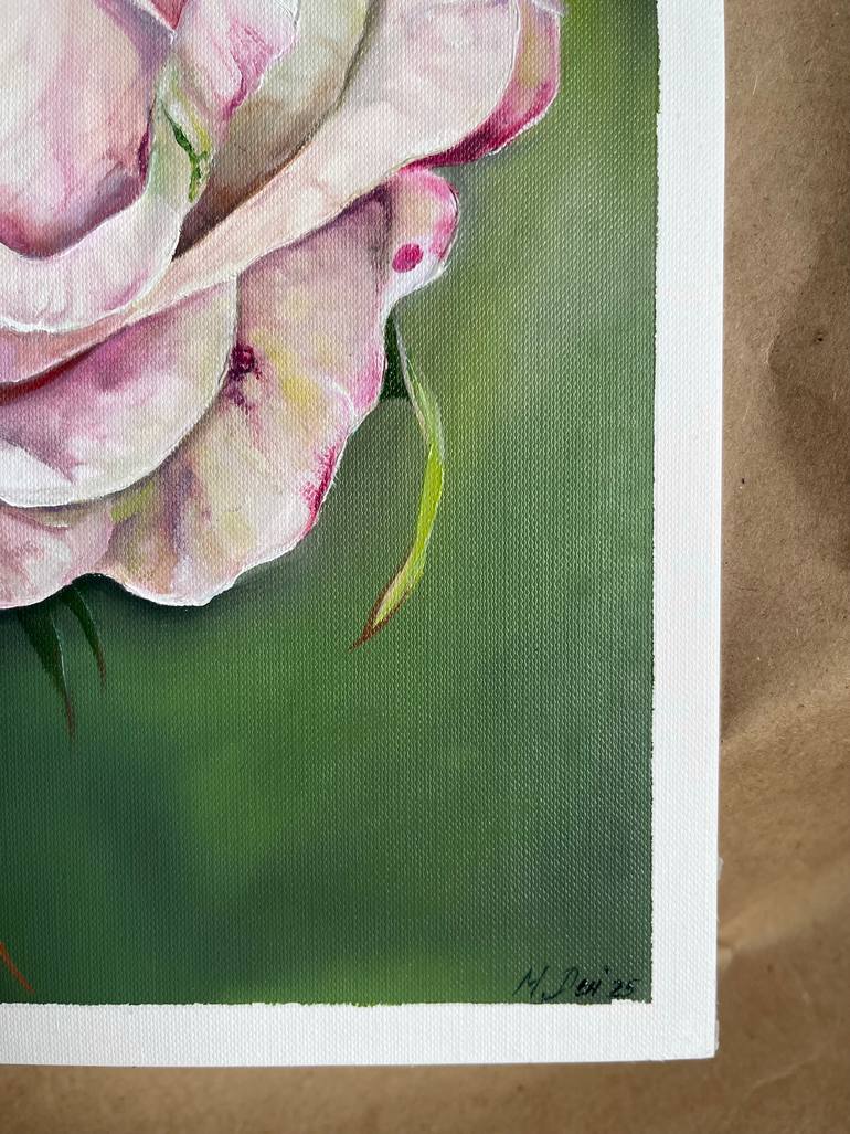 Original Photorealism Floral Painting by Myroslava Denysiuk