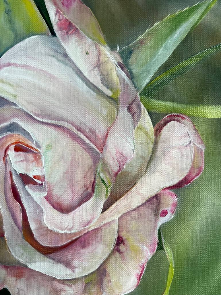 Original Photorealism Floral Painting by Myroslava Denysiuk