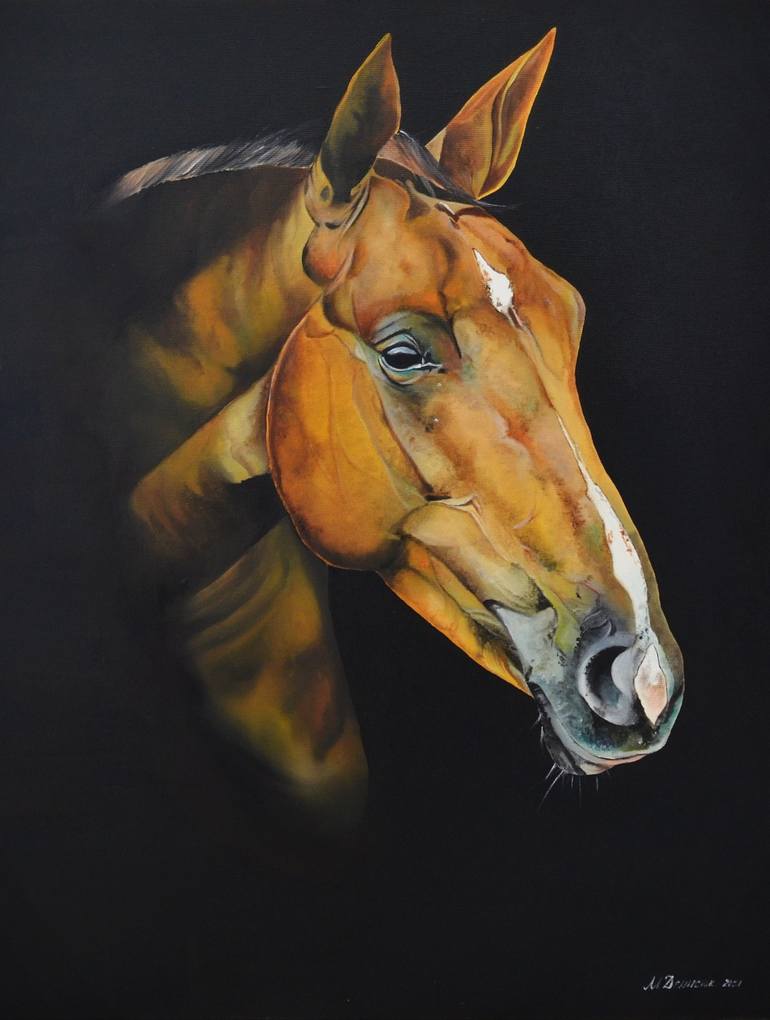 realistic horse painting