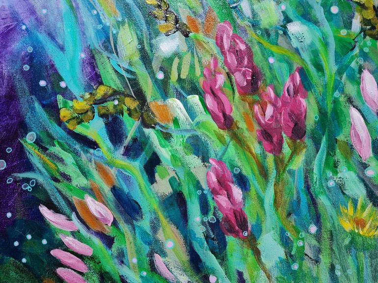 Original Impressionism Floral Painting by Karin Steenge