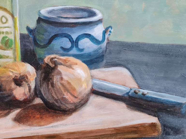 Original Impressionism Still Life Painting by Karin Steenge