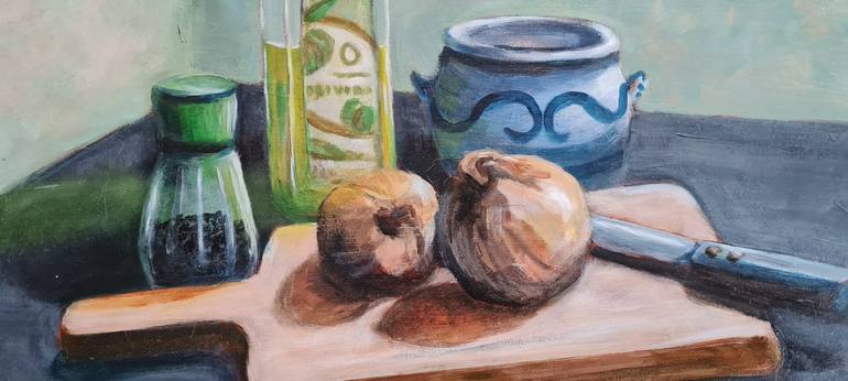 Original Impressionism Still Life Painting by Karin Steenge