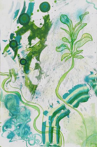 Print of Abstract Expressionism Botanic Paintings by Shania Thomas