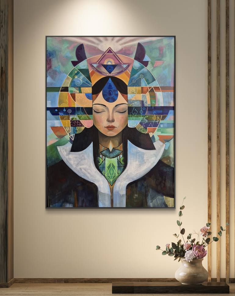 Original Surrealism Fantasy Painting by Olzhas Issanov