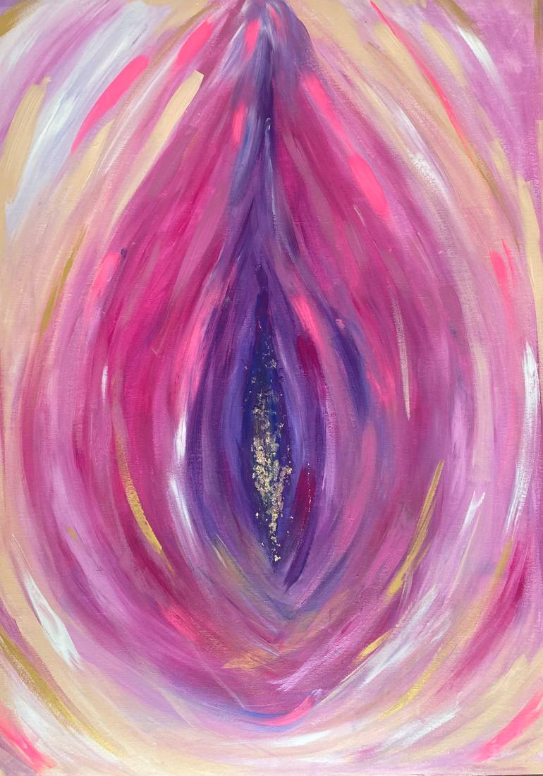 Original Abstract Expressionism Abstract Painting by Aria Davies