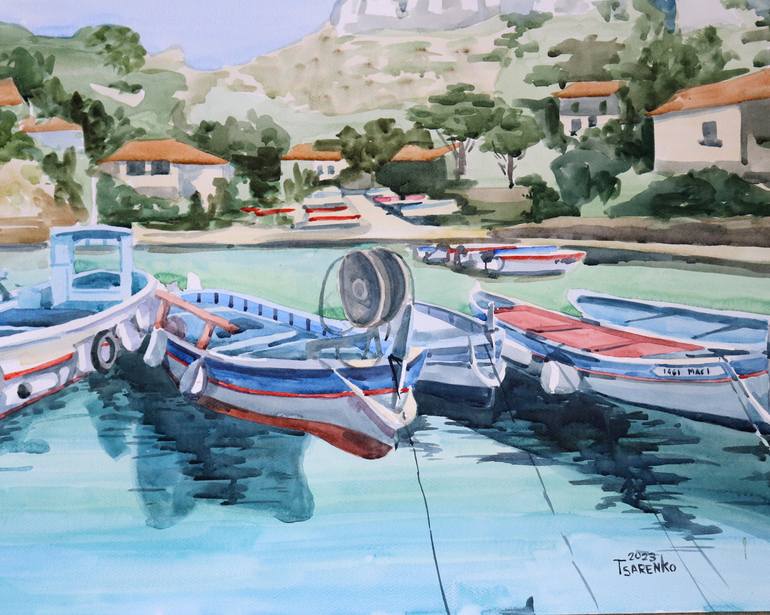 Original Ship Painting by Denys Tsarenko