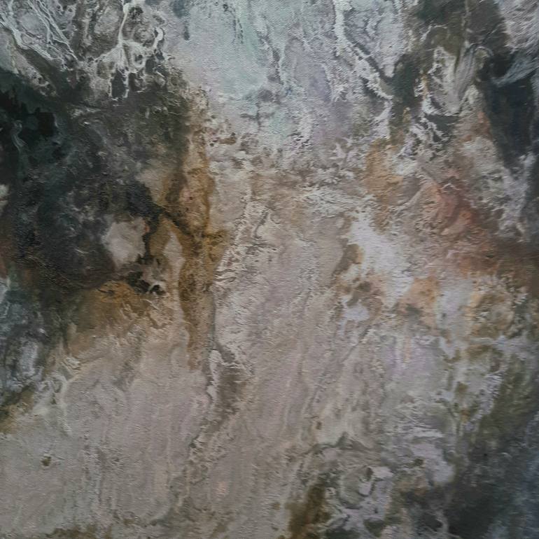 Original Abstract Outer Space Painting by Linda Kelson