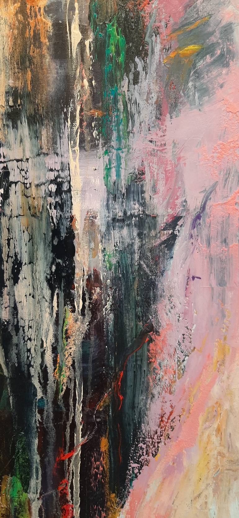 Original Abstract Expressionism Abstract Painting by Linda Kelson