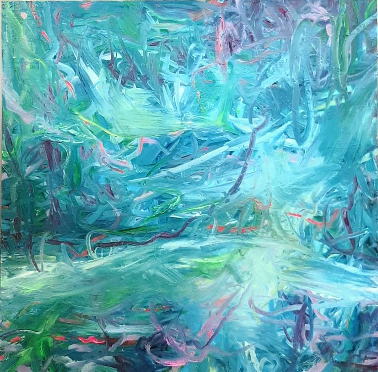 Print of Abstract Water Paintings by Linda Kelson