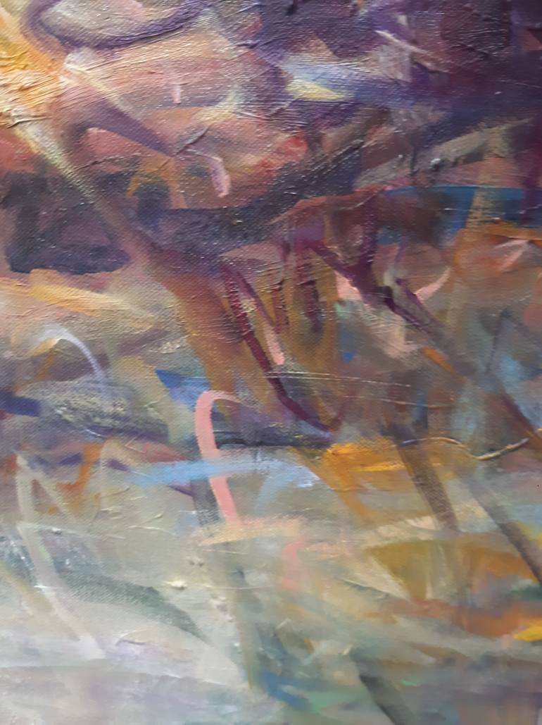 Original Abstract Expressionism Landscape Painting by Linda Kelson